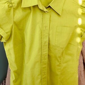 New York & Company Lime Green Women's Blouse